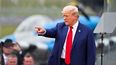 El expresidente Donald Trump durante un mitin en Carolina del Norte.
