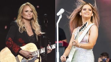 Miranda Lambert, a la izquierda, actúa en la ceremonia de los Premios de la Academia de Música Country en Las Vegas el 15 de abril de 2018, y Maren Morris se presenta en el Festival de Música y Artes Bonnaroo en Manchester, Tennessee, el 15 de junio de 2019. Lambert y Morris encabezan la lista de nominados a los Premios CMT de Música 2021.