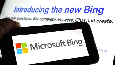 Logo de Microsoft Bing, su buscador reforzado con inteligencia artificial.