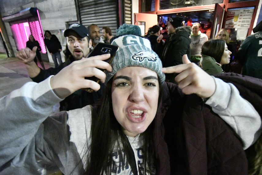 En Filadelfia los fanáticos salieron a las calles a celebrar el triunfo de su equipo.&nbsp;