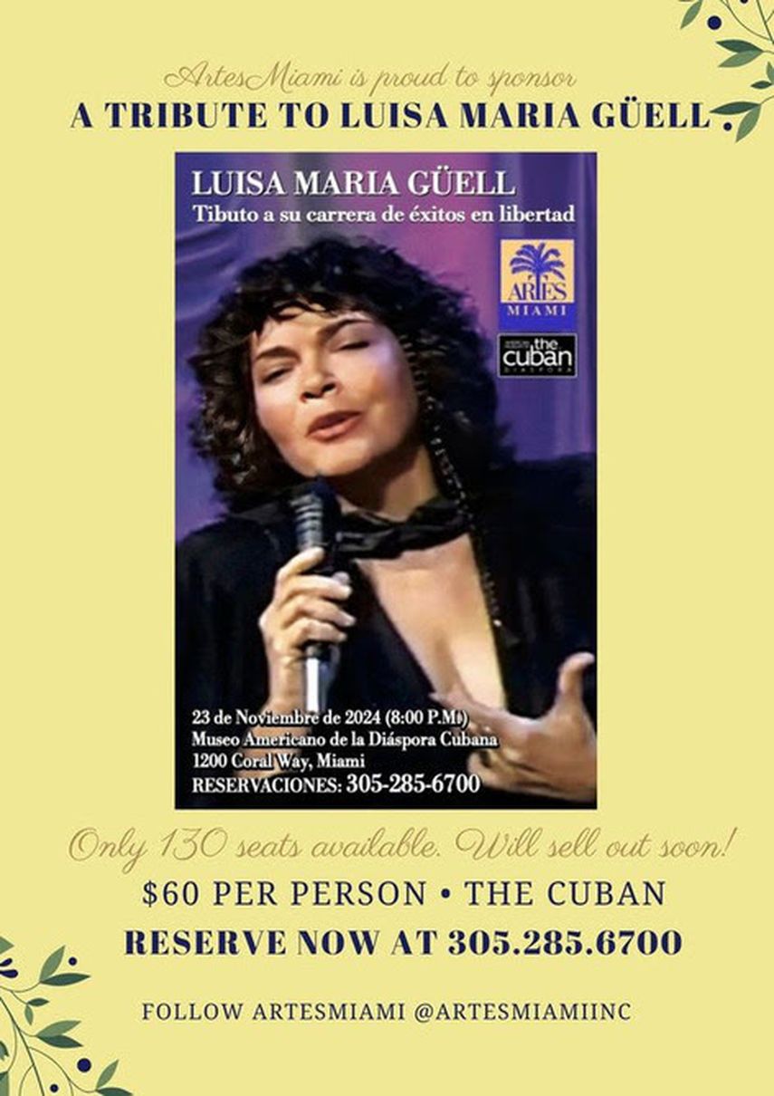 ArtesMiami rinde tributo a la artista cubanoamericana-española Luisa María Güell.