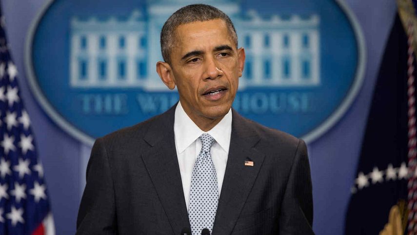 &nbsp;Obama durante su tradicional discurso semanal de los sábados difundido por la Casa Blanca.