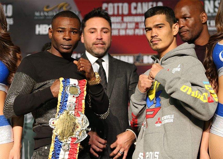 Rigondeaux (izquierda) en su presentación ante Francisco. (BOXING SCENE)