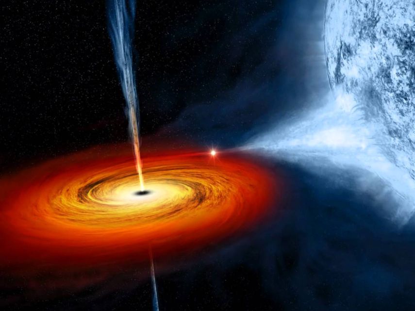 Agujero negro en la galaxia 