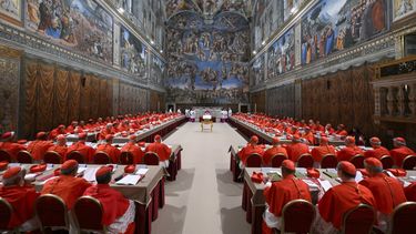 El cónclave para elegir Papa en El Vaticano, el 7 de mayo de 2025.&nbsp;