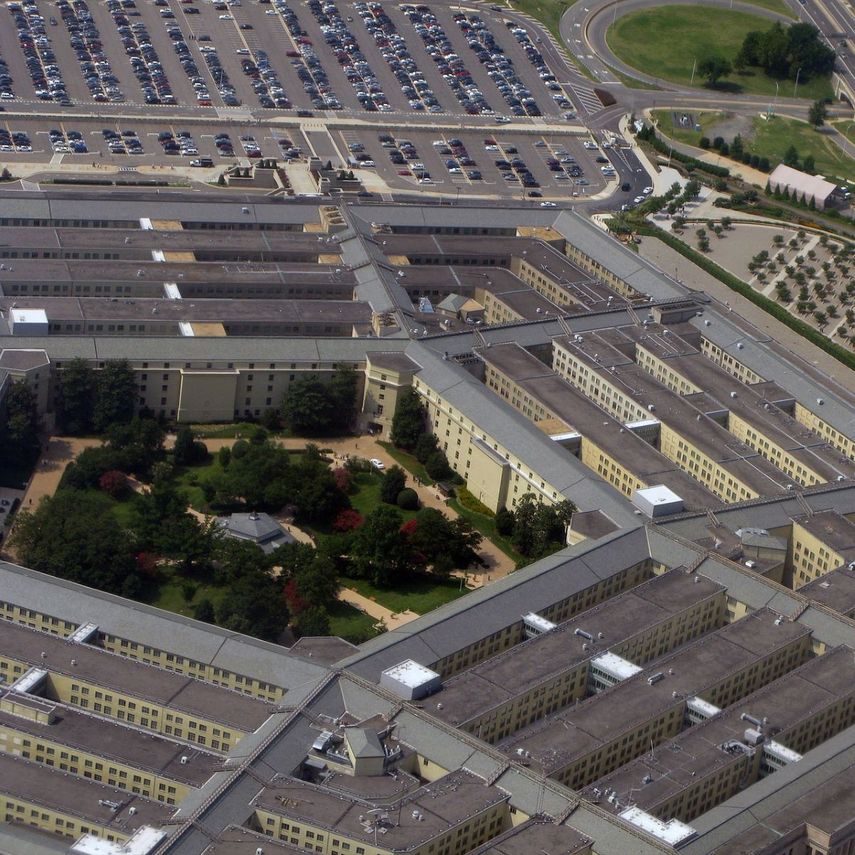 Imagen aérea del Pentágono en Washington.