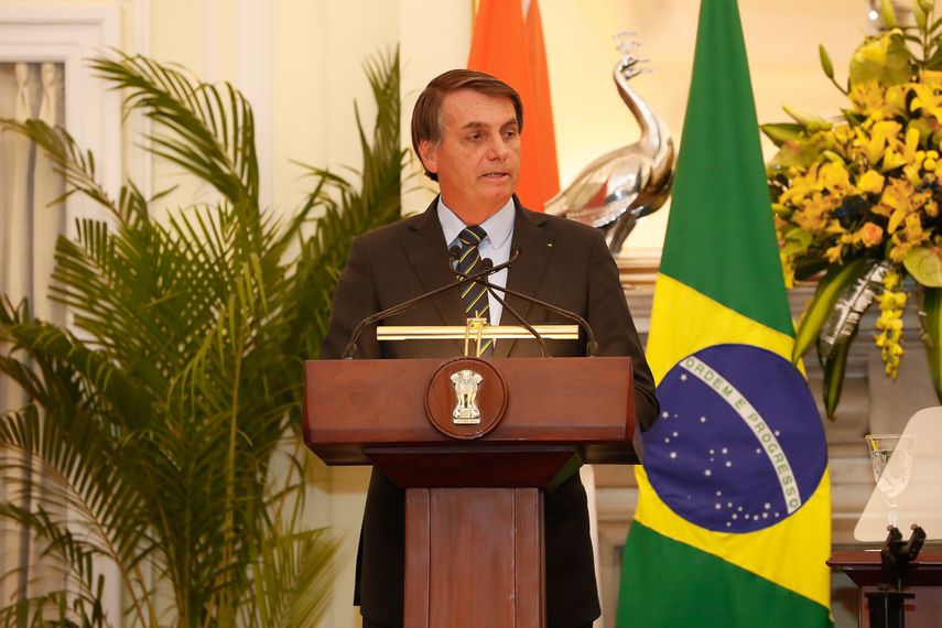 El mandatario de Brasil, Jair Bolsonaro.