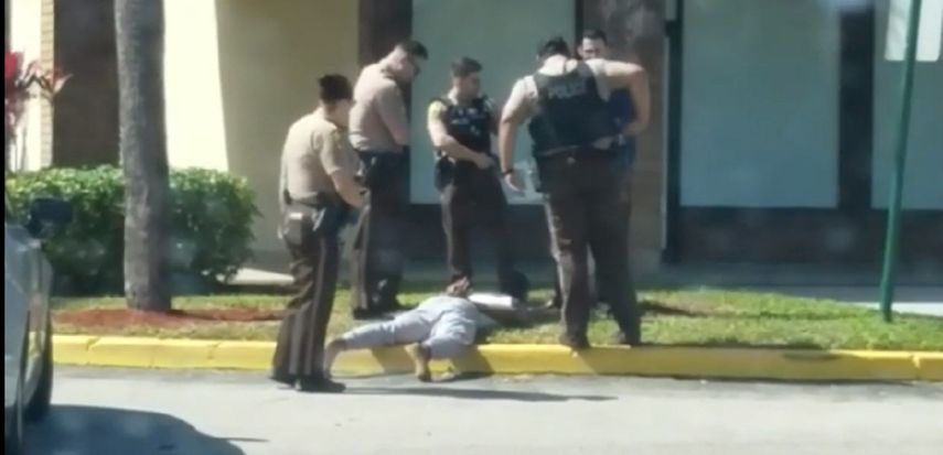 Imágenes del video tomado con el celular de un testigo.
