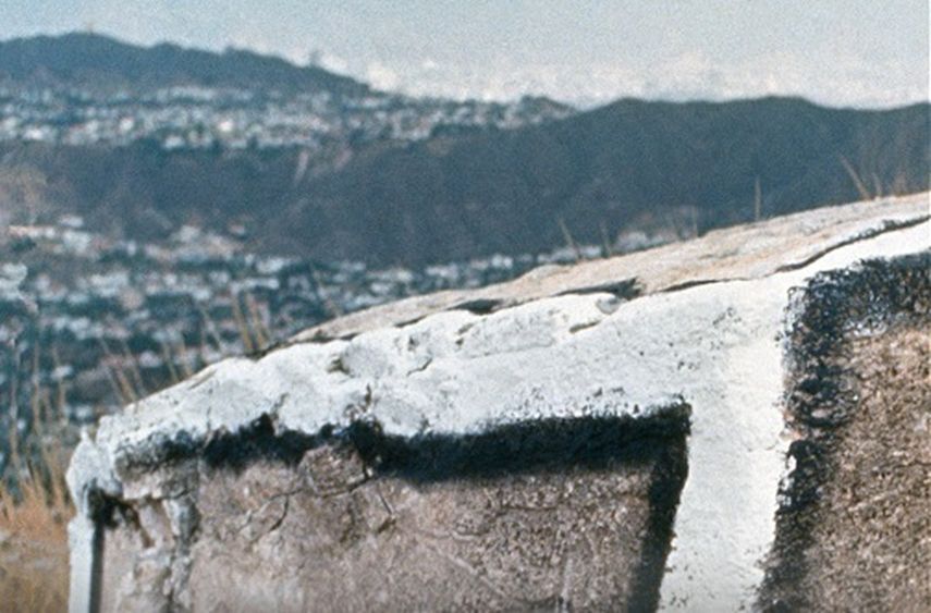 Fragmento de una fotografía de la propuesta artística Roca pintada. (MILTON BECERRA)