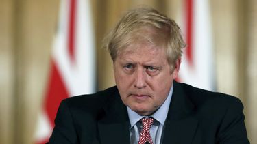 El primer ministro de Gran Bretaña. Boris Johnson realiza una conferencia de prensa en el número 10 de Downing Street, en Londres, el jueves 12 de marzo de 2020.&nbsp;