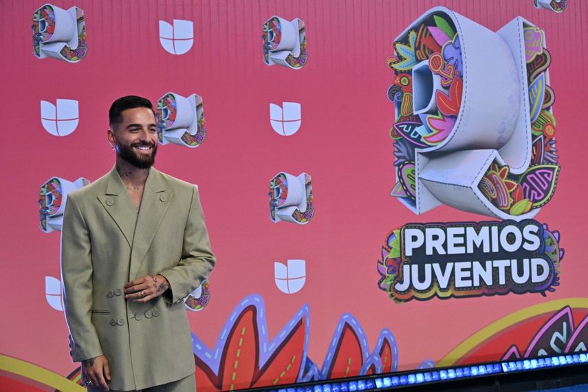 El cantante colombiano Maluma asiste a la 22.ª edición de los Premios Juventud en el Centro de Convenciones Figali, en la Ciudad de Panamá, el 25 de septiembre de 2025.&nbsp;