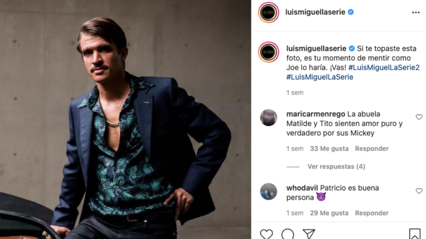 El actor que interpreta a Jose Pérez en la serie de Luis Miguel.