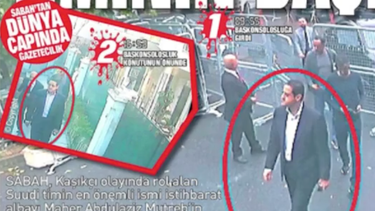 El diario muestra imágenes presuntamente de las cámaras de seguridad en las que aparece el saudí entrando en el consulado.