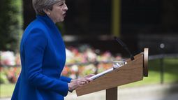 La primera ministra británica, Theresa May.