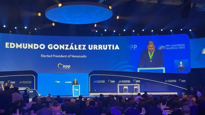 El presidente electo de Venezuela, Edmundo González Urritia desde el&nbsp; Congreso del Partido Popular Europeo