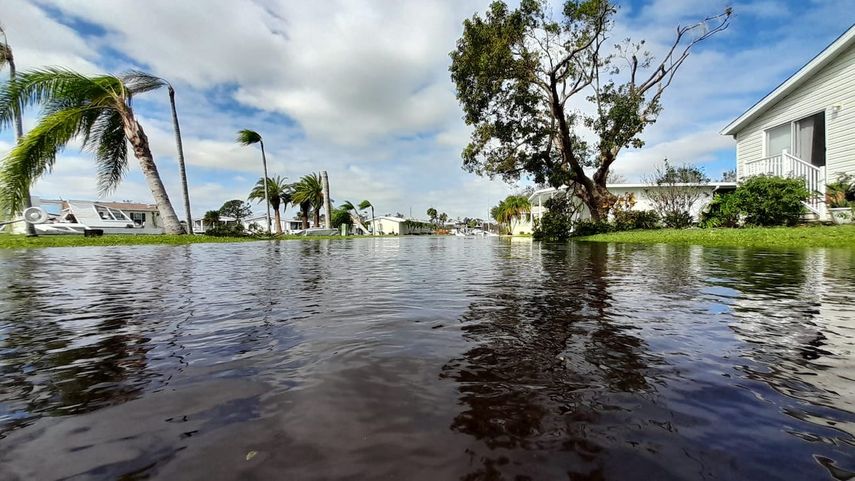 Inundaciones en Port Charlotte.