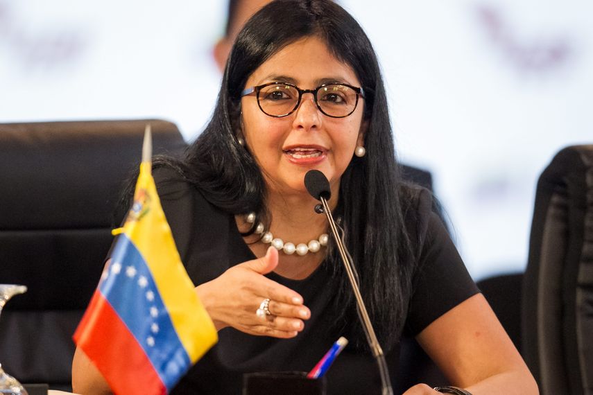 Delcy Rodríguez, canciller venezolana.