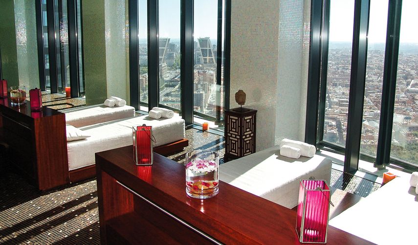 El Eurostars Madrid Tower es un auténtico mirador de la ciudad.