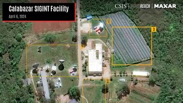 Captura de pantalla de las imágenes difundidas por el Centro de Estudios Estratégicos e Internacionales.