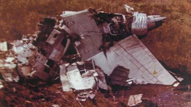 Parte del fuselaje del avión&nbsp;Eastern Air Lines Flight 401, 29 de diciembre de 1972.