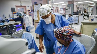 Médicos en el NYC Health + Hospitals Metropolitan de la ciudad de Nueva York, el 27 de mayo de 2020.&nbsp;