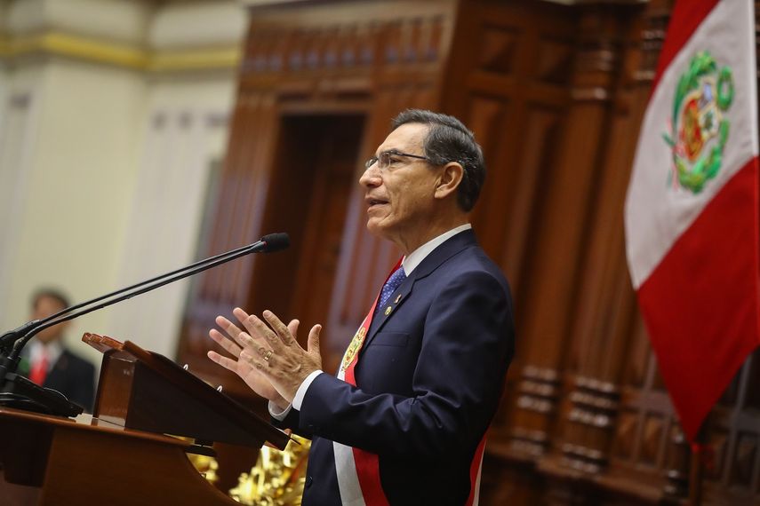 Fotograf&iacute;a del el 28 de julio de 2019 de Mart&iacute;n Vizcarra, presidente de Per&uacute;.