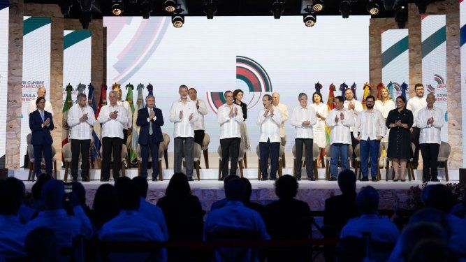 Inauguración de la XXVIII Cumbre Iberoamericana en Santo Domingo, República Dominicana.