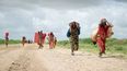 Migración forzada de población en Somalia.