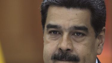 El dictador venezolano Nicol&aacute;s Maduro, en el Palacio de Miraflores en Caracas.