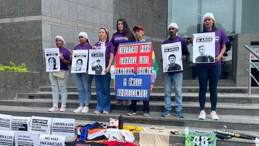 Durante la protesta ante la representación de Unicef en Venezuela, el 21 de mayo, el Comité por la Libertad de los Presos Políticos consideró alarmante la situación de los adolescentes detenidos