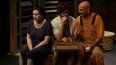 Los actores Beatriz Valdés, Héctor Medina y Gilberto Reyes en una escena de la obra Manteca. &nbsp; &nbsp; &nbsp; &nbsp;