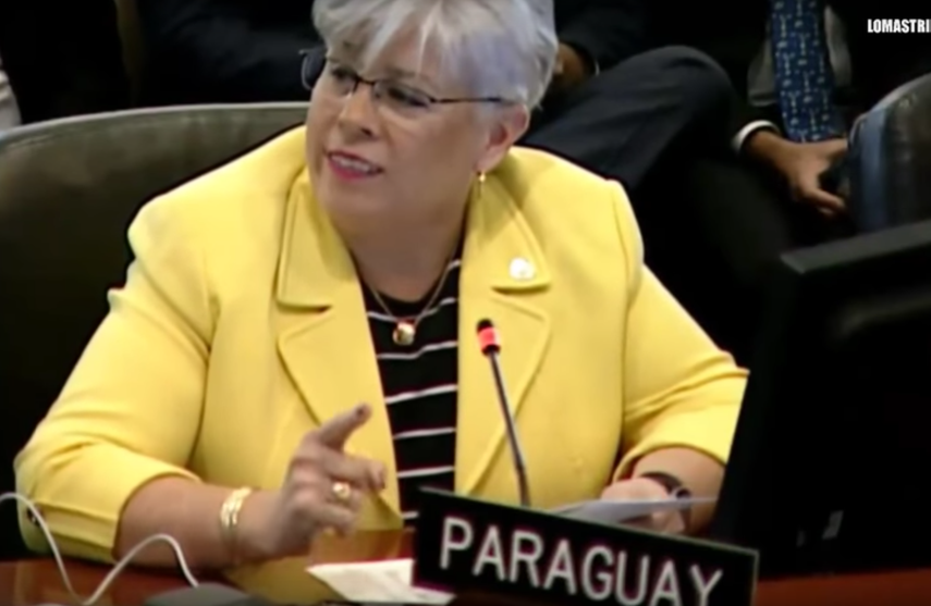 La embajadora de Paraguay Elisa Ruiz Díaz le dio una contundente respuesta a Delcy Rodríguez.&nbsp;