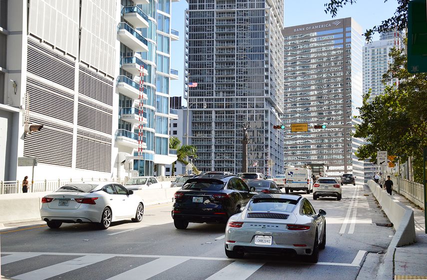 Vista parcial del centro de Miami.