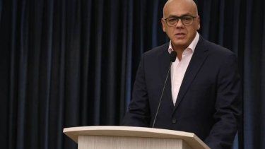 El portavoz del régimen de Venezuela, Jorge Rodríguez. &nbsp;