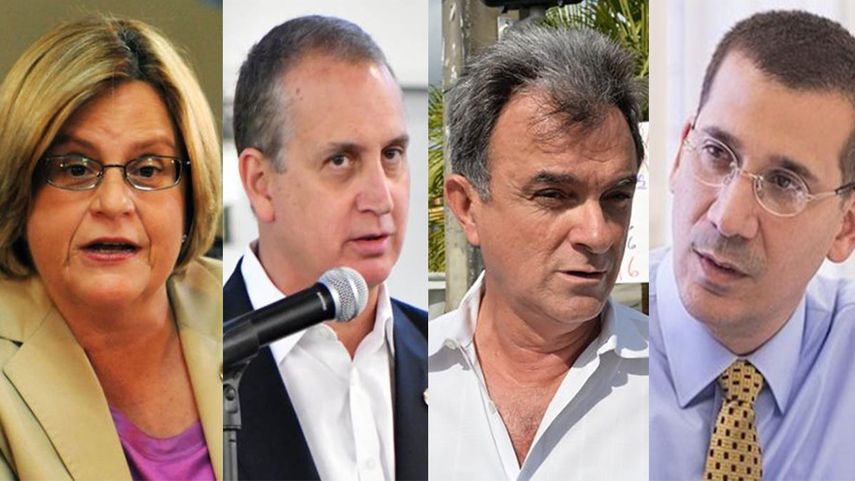 Ileana Ros-Lehtinen, Mario Díaz-Balart, Ramón Saúl Sánchez y Antonio Rodiles.&nbsp;
