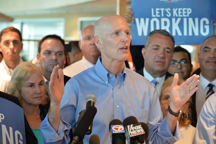 El gobernador de la Florida, que busca ganar la reelección frente a su oponente demócrata Charlie Crist, visita nuevamente hoy a los electores miamenses. (Álvaro Mata)