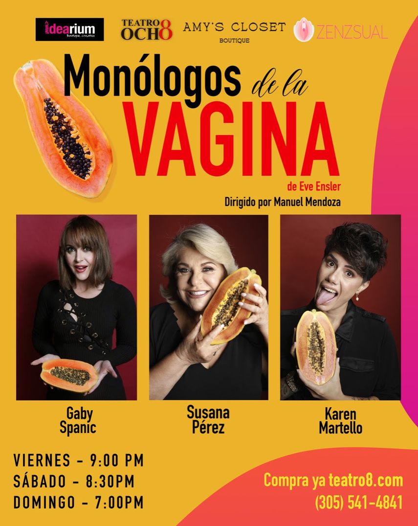 Monólogos de la vagina abre la nueva temporada en Teatro 8 de Miami.