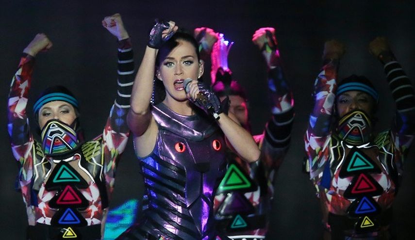  La cantante Katy Perry se presentó por primera vez en Chile. (EFE)