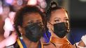 La presidenta de Barbados, Dame Sandra Mason y Rihanna, honrada como Héroe Nacional, asisten a la Ceremonia de Inauguración Presidencial en Heroes Square el 30 de noviembre de 2021 en Bridgetown, Barbados. La presidenta de Barbados, Dame Sandra Mason y Rihanna, honrada como Héroe Nacional, asisten a la Ceremonia de Inauguración Presidencial en Heroes Square el 30 de noviembre de 2021 en Bridgetown, Barbados.