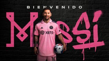 Anuncio oficial de Lionel Messi con la camisa del Inter Miami