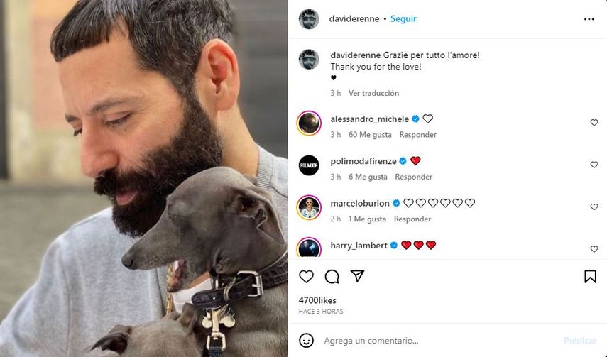 Davide Renne, director creativo de la casa de moda Moschino.