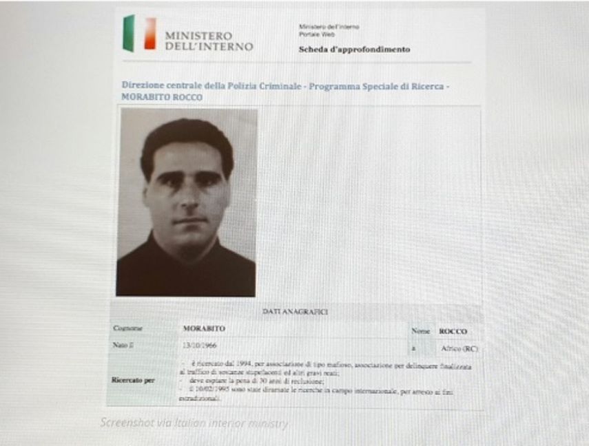 Rocco Morabito, capturado por la justicia de Italia.&nbsp;