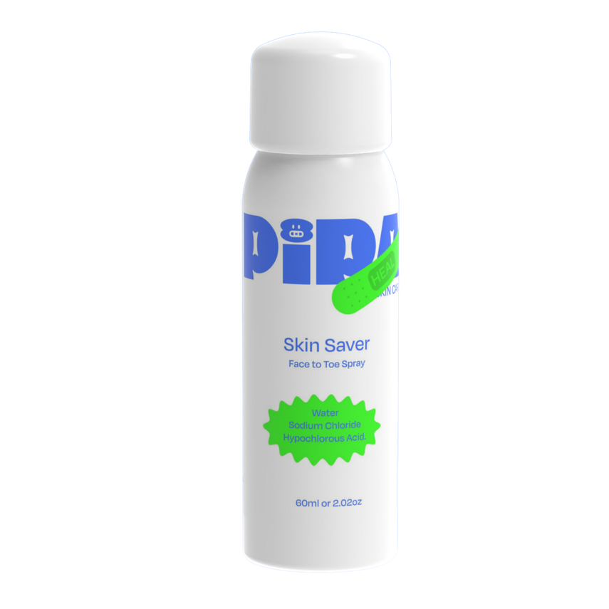 El Skin Saver de Pipa ayuda a hidratar, calmar irritaciones y combatir bacterias que causan acné.
