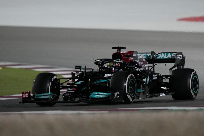 Lewis Hamilton de Merces durante el Gran Premio de Qatar, el domingo 21 de noviembre, en Lusail.