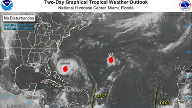 Lee podría llegar a tener la fuerza de un huracán intenso este lunes.