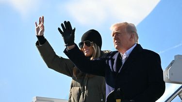 El presidente de Estados Unidos Donald J. Trump y su esposa Melania Trump.