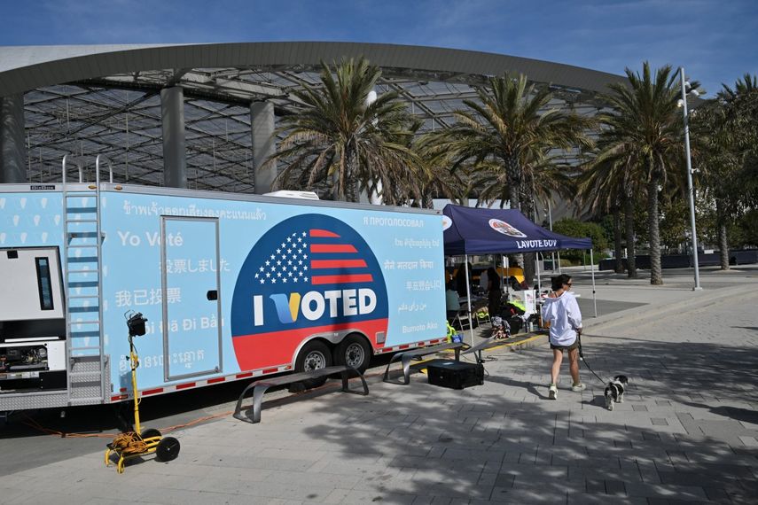 Elecciones presidenciales 2024 en EEUU (Los Ángeles, California).