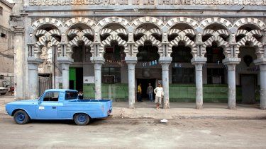 Una fachada en Cuba. 