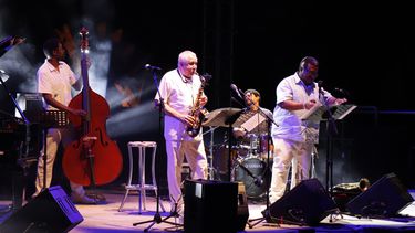 El saxofonista cubano Paquito D Rivera durante un concierto en España.&nbsp;