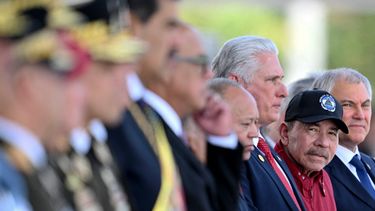 Miguel Díaz-Canel, dictador de Cuba; Daniel Ortega, dictador de Nicaragua y Nicolás Maduro, dictador de Venezuela. 